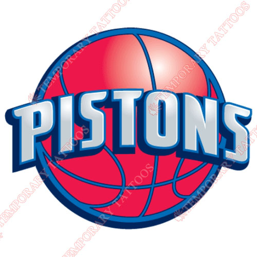 Detroit Pistons Customize Temporary Tattoos Stickers NO.1003